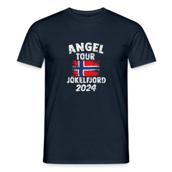 JÖKELFJORD 2024 - Fishing Tour Norway - Men's T-Shirt - navy - Front - AI Model Male 178 light (178cm)