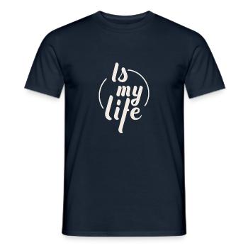 IST DAS LEBEN IM MAI - Männer T-Shirt - Navy - Vorne - AI Model Male 178 light (178cm)