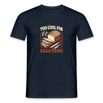 Trop cool pour le gluten - Funny Celiac Design - T-shirt homme - marine - Devant - AI Model Male 178 light (178cm)