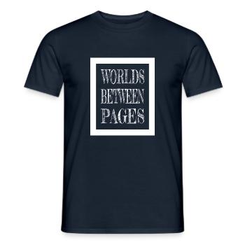 Happy Reading Lists Escape Literary Community - Men's T-Shirt - navy - Front - AI Model Male 178 light (178cm)