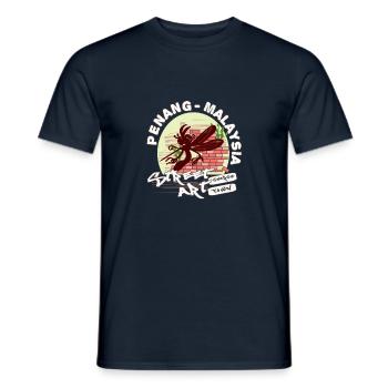 Mücke Graffiti - Männer T-Shirt - Navy - Vorne - AI Model Male 178 light (178cm)