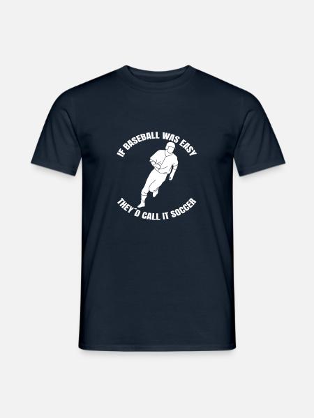 Baseball Baseballer Baseballspieler Baseballteam - Männer T-Shirt - Navy