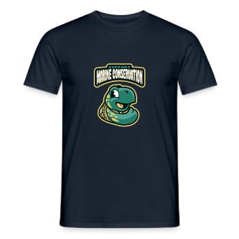 Marine Conservation - Men's T-Shirt - navy - Front - AI Model Male 178 light (178cm)