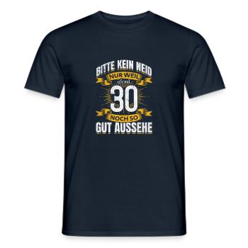 30. Geburtstag - Männer T-Shirt - Navy - Vorne - AI Model Male 178 light (178cm)