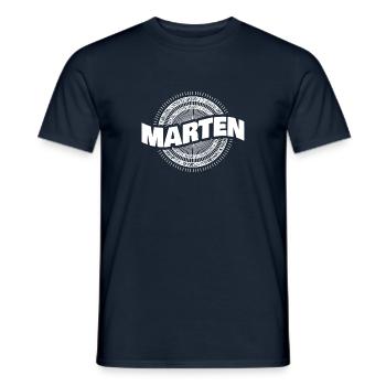 Cadeau pour la martre - T-shirt homme - marine - Devant - AI Model Male 178 light (178cm)