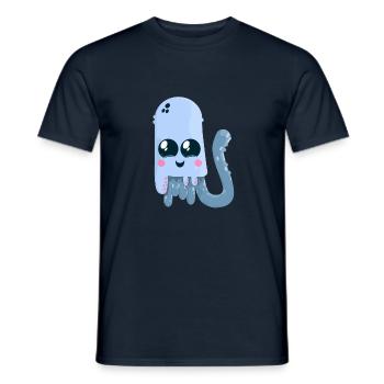 tintenfisch - Männer T-Shirt - Navy - Vorne - AI Model Male 178 light (178cm)