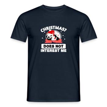 I don't like Christmas - Men's T-Shirt - navy - Front - AI Model Male 178 light (178cm)