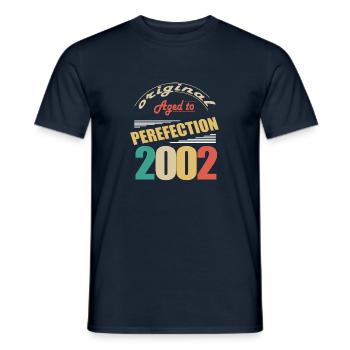 J’ai 22 ans | Je suis né en 2002 - birth - T-shirt homme - marine - Devant - AI Model Male 178 light (178cm)