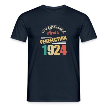 I'm 100 years old | I was born in 1924 - birth - Men's T-Shirt - navy - Front - AI Model Male 178 light (178cm)