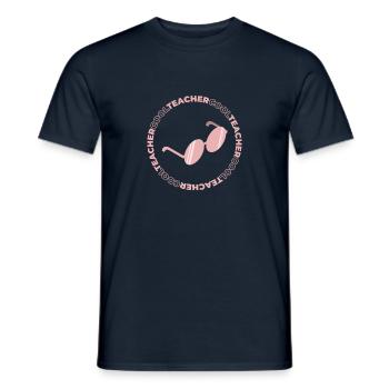 Cool Teacher - Perfektes Geschenk für coole Lehrer - Männer T-Shirt - Navy - Vorne - AI Model Male 178 light (178cm)
