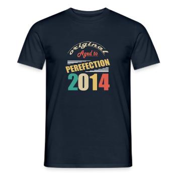 J’ai 10 ans | Je suis né en 2014 - birth - T-shirt homme - marine - Devant - AI Model Male 178 light (178cm)