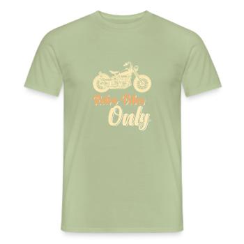 Nur Retro-Vibes - Männer T-Shirt - Sage - Vorne - AI Model Male 178 light (178cm)