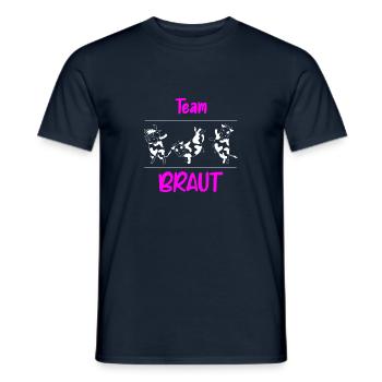 Landwirtin Bäuerin Team Braut Junggesellenabschied - Männer T-Shirt - Navy - Vorne - AI Model Male 178 light (178cm)
