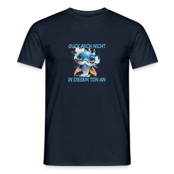 Zerzauster Fisch- Guck mich nicht in diesem Ton - Männer T-Shirt - Navy - Vorne - AI Model Male 178 light (178cm)
