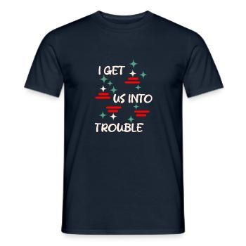 Besties Best friends bff - Men's T-Shirt - navy - Front - AI Model Male 178 light (178cm)