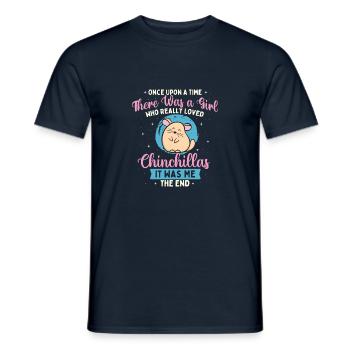 Es war einmal ein Mädchen - Chinchilla - Männer T-Shirt - Navy - Vorne - AI Model Male 178 light (178cm)