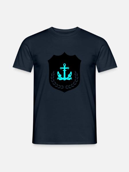 Anchor Coat of Arms - Men's T-Shirt - navy