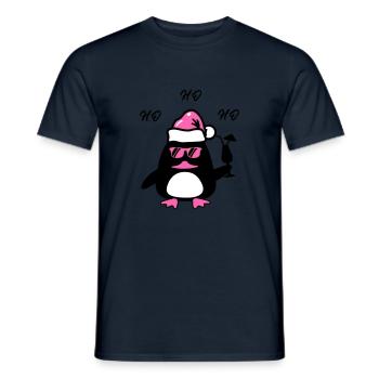 Noël du canard de plage - T-shirt homme - marine - Devant - AI Model Male 178 light (178cm)