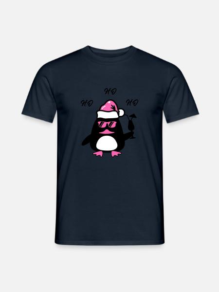 Beach Duck Christmas - Men's T-Shirt - navy
