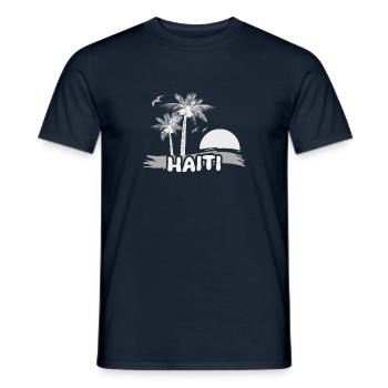 Haiti - Männer T-Shirt - Navy - Vorne - AI Model Male 178 light (178cm)