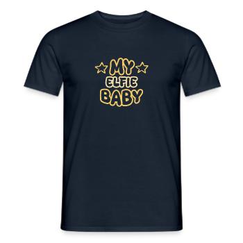Naissance d’Elfie - T-shirt homme - marine - Devant - AI Model Male 178 light (178cm)