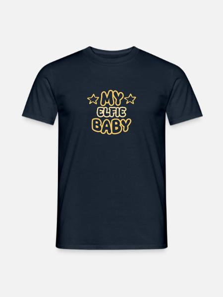 Geburt Elfie - Männer T-Shirt - Navy