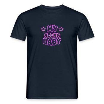 Cadeau pour Alena - T-shirt homme - marine - Devant - AI Model Male 178 light (178cm)