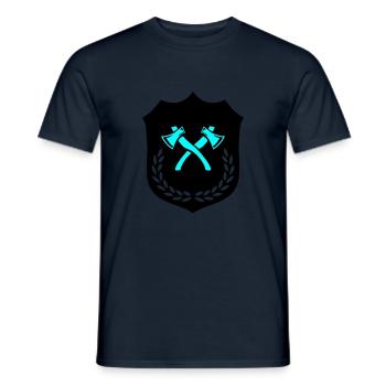 Armoiries Hache Haches - T-shirt homme - marine - Devant - AI Model Male 178 light (178cm)