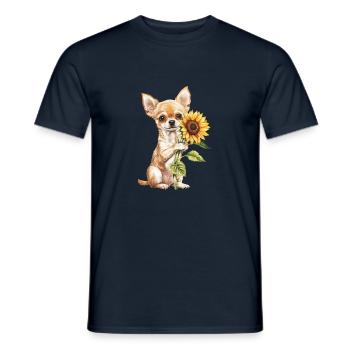 Chihuahua - Männer T-Shirt - Navy - Vorne - AI Model Male 178 light (178cm)