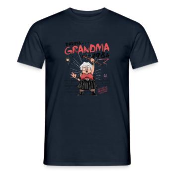 Badass-Oma seit 1984 – 41 Jahre Rocken - Männer T-Shirt - Navy - Vorne - AI Model Male 178 light (178cm)