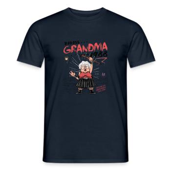 Badass Oma seit 1988 - Vintage Grandma 37 - Männer T-Shirt - Navy - Vorne - AI Model Male 178 light (178cm)