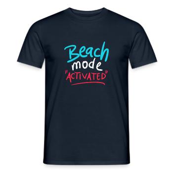 Beach Mode Activated - Männer T-Shirt - Navy - Vorne - AI Model Male 178 light (178cm)