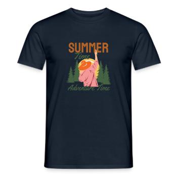 Summer Time Adventure Time - Männer T-Shirt - Navy - Vorne - AI Model Male 178 light (178cm)