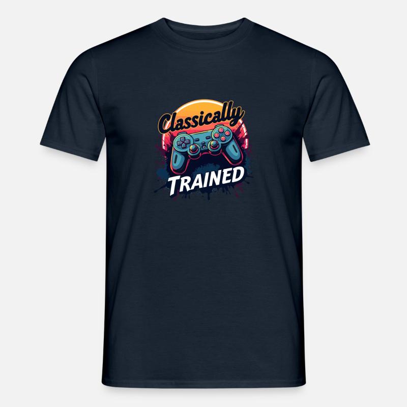 Classically Trained Gamer - Männer T-Shirt - Navy