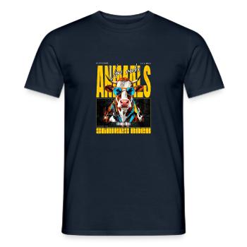 Animals strikes back - Männer T-Shirt - Navy - Vorne - AI Model Male 178 light (178cm)