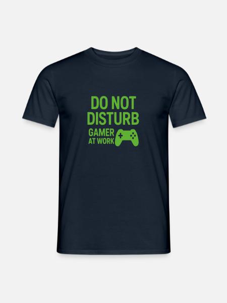 Do Not Disturb - Gamer At Work - Männer T-Shirt - Navy