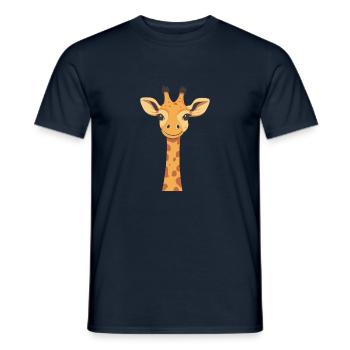Giraffe for children - Men's T-Shirt - navy - Front - AI Model Male 178 light (178cm)
