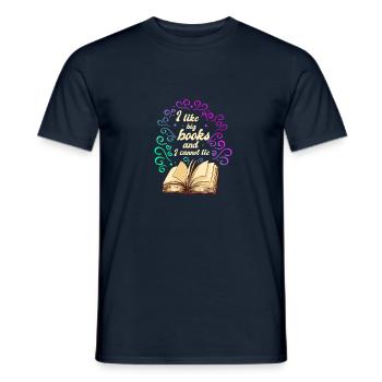 I love big books and I cannot lie - Lesen - Männer T-Shirt - Navy - Vorne - AI Model Male 178 light (178cm)
