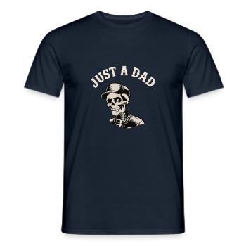 JUSTE UN PAPA - T-shirt homme - marine - Devant - AI Model Male 178 light (178cm)