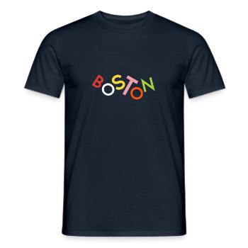 Boston T-Shirt - Men's T-Shirt - navy - Front - AI Model Male 178 light (178cm)