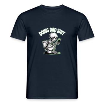 DOING DAD SHIT - Men's T-Shirt - navy - Front - AI Model Male 178 light (178cm)