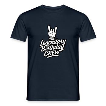 Festa di compleanno dell'equipaggio - T-shirt uomo - navy - Fronte - AI Model Male 178 light (178cm)