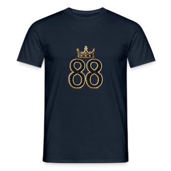 88 Number Crown - Men's T-Shirt - navy - Front - AI Model Male 178 light (178cm)