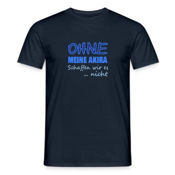 akira - Männer T-Shirt - Navy - Vorne - AI Model Male 178 light (178cm)