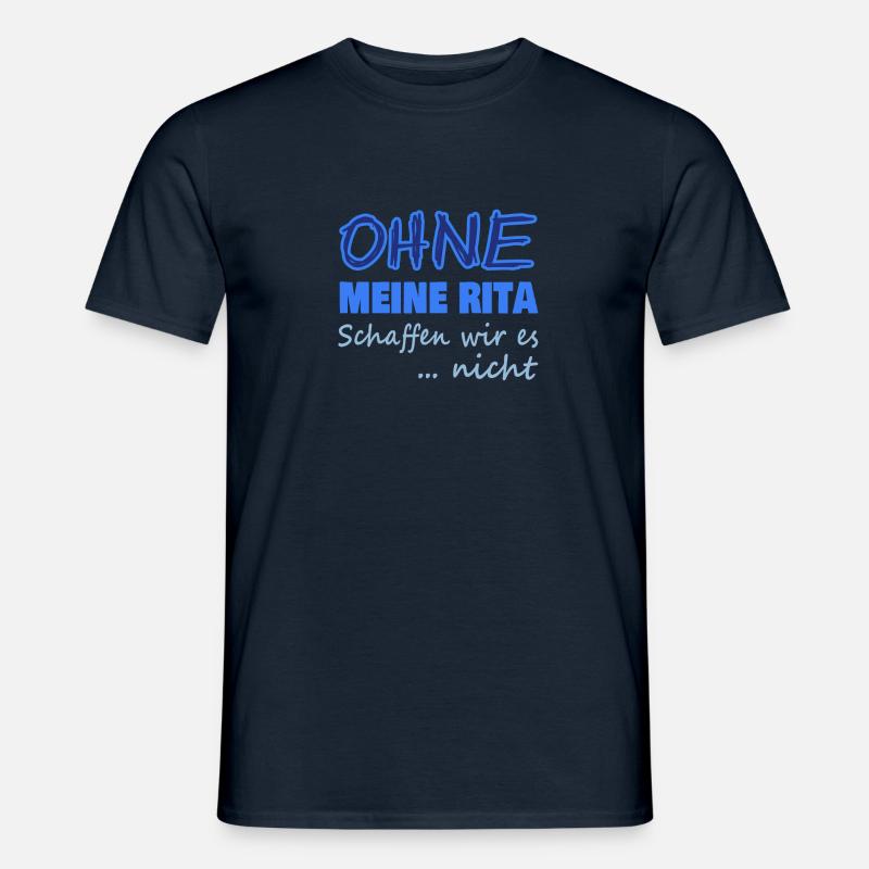 rita - Männer T-Shirt - Navy