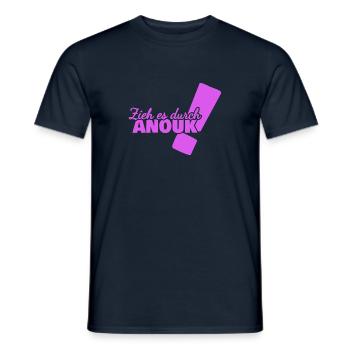 Anouk als Vorname - Männer T-Shirt - Navy - Vorne - AI Model Male 178 light (178cm)
