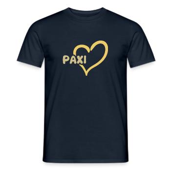 Paxi als Paxi - Männer T-Shirt - Navy - Vorne - AI Model Male 178 light (178cm)