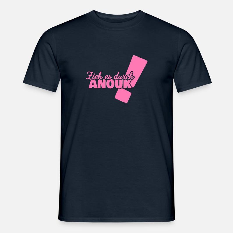Anouk als Vorname - Männer T-Shirt - Navy