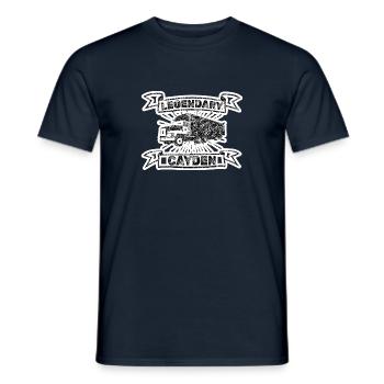 Cayden as a given name - Men's T-Shirt - navy - Front - AI Model Male 178 light (178cm)