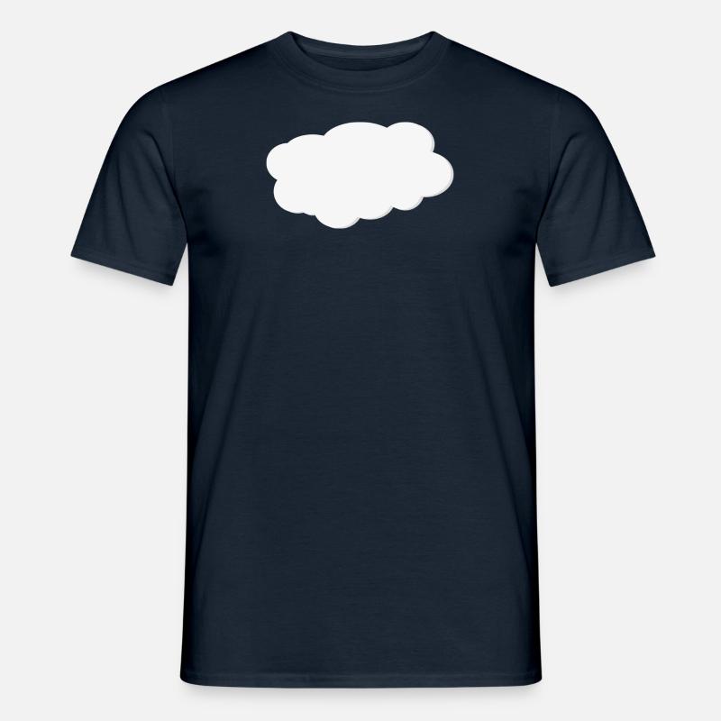 Wolke - Männer T-Shirt - Navy
